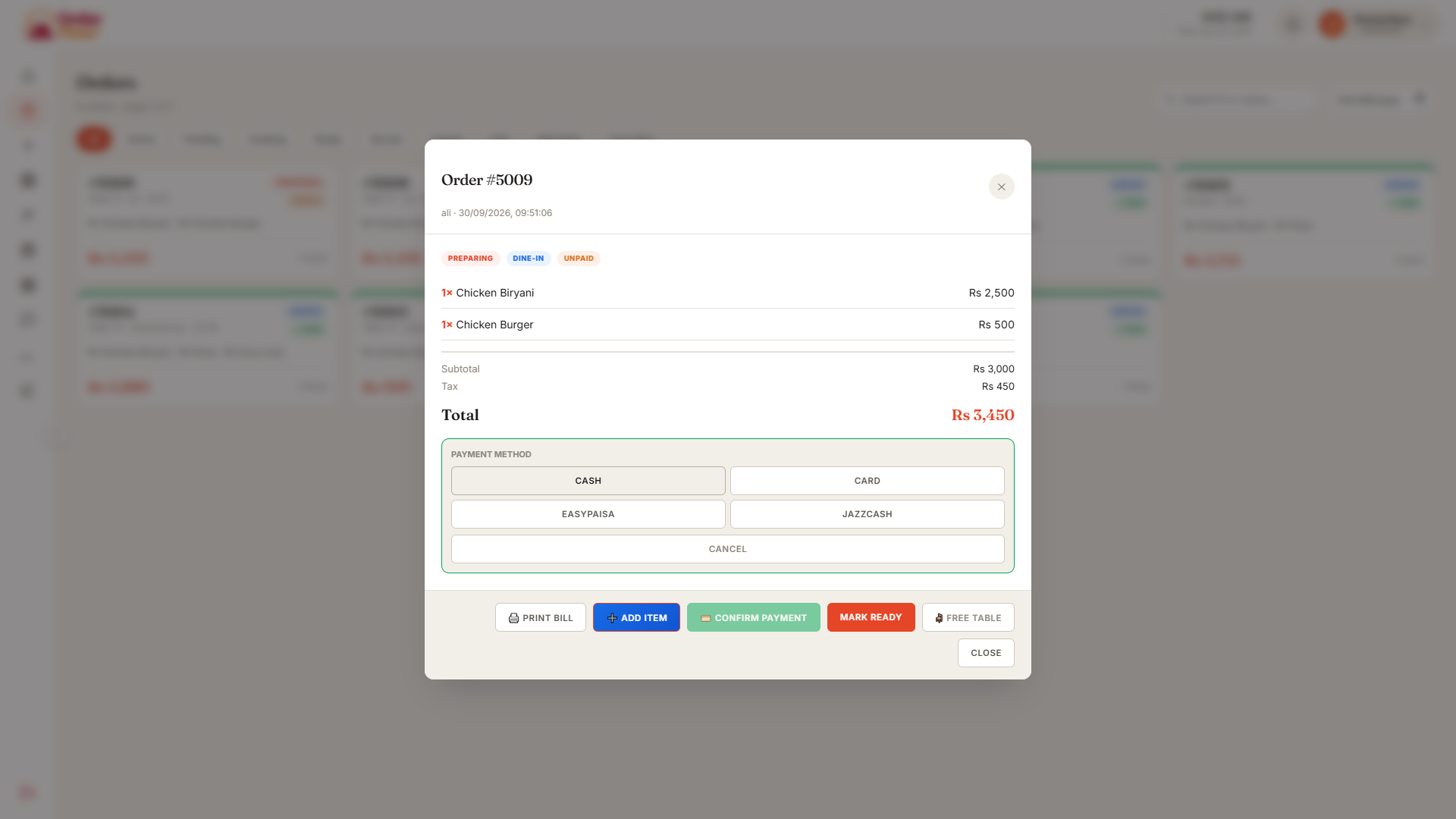 OrderFlow Orders Management